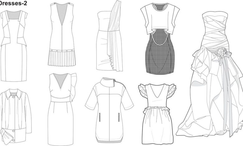 clothing design fashion template